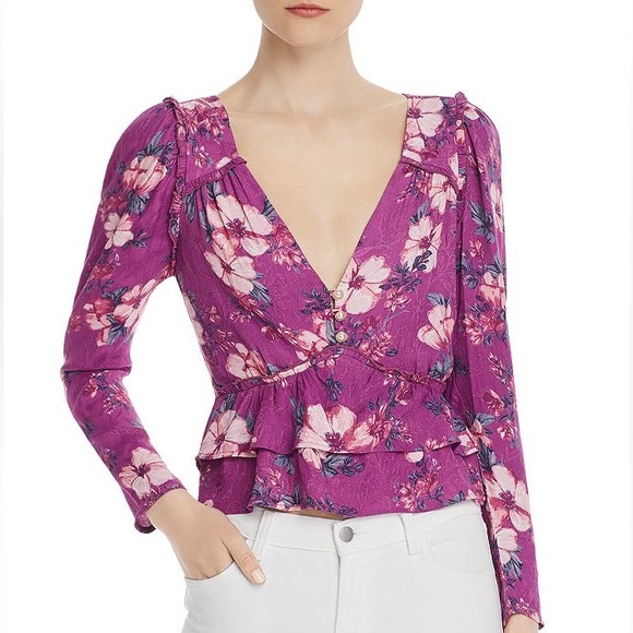 RAHI By Anthro 
Wren Brit Floral-print Blouse NWT - Picture 1 of 4